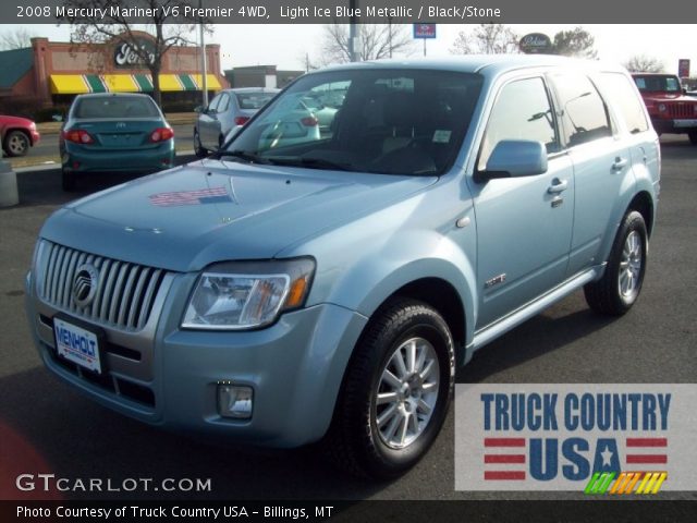 2008 Mercury Mariner V6 Premier 4WD in Light Ice Blue Metallic