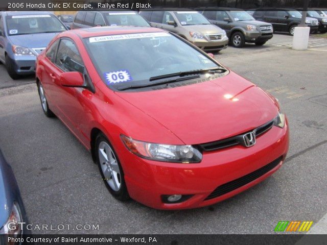 2006 Honda Civic EX Coupe in Rallye Red