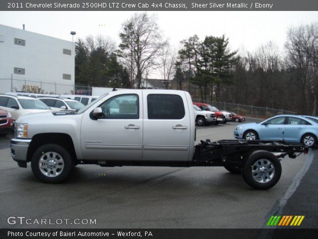 2011 Chevrolet Silverado 2500HD LTZ Crew Cab 4x4 Chassis in Sheer Silver Metallic