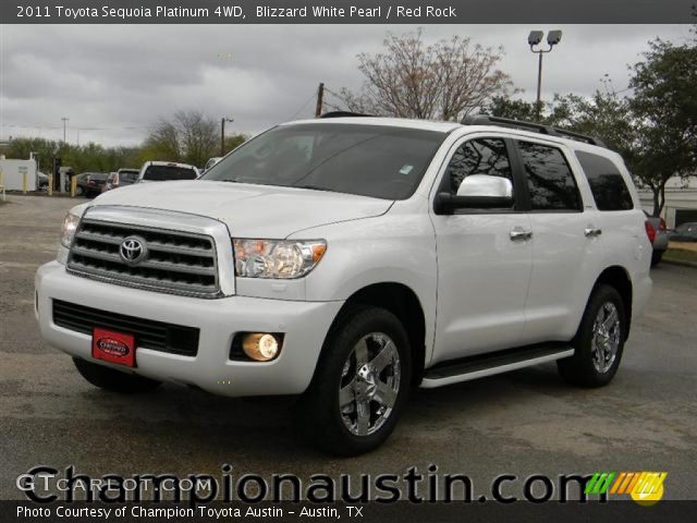 2011 Toyota Sequoia Platinum 4WD in Blizzard White Pearl