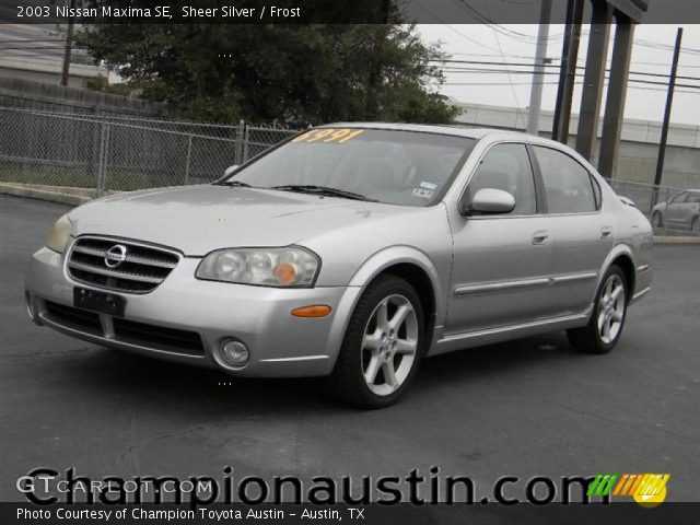2003 Nissan Maxima SE in Sheer Silver