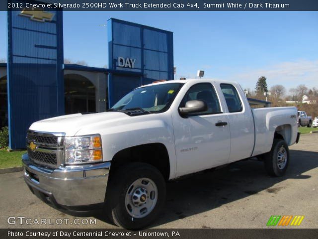 2012 Chevrolet Silverado 2500HD Work Truck Extended Cab 4x4 in Summit White