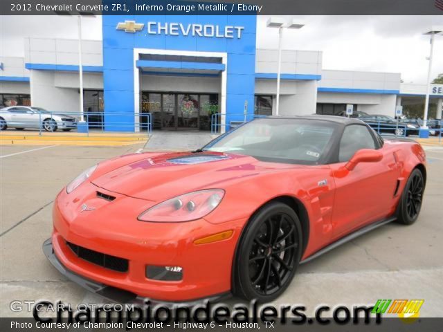 2012 Chevrolet Corvette ZR1 in Inferno Orange Metallic