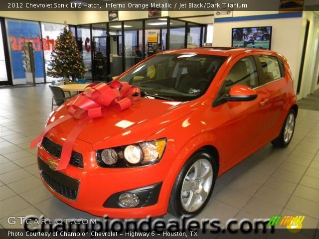 2012 Chevrolet Sonic LTZ Hatch in Inferno Orange Metallic