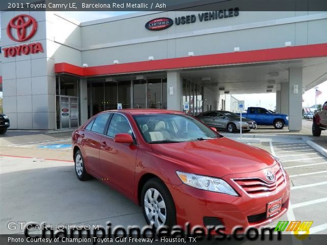 2011 Toyota Camry LE in Barcelona Red Metallic