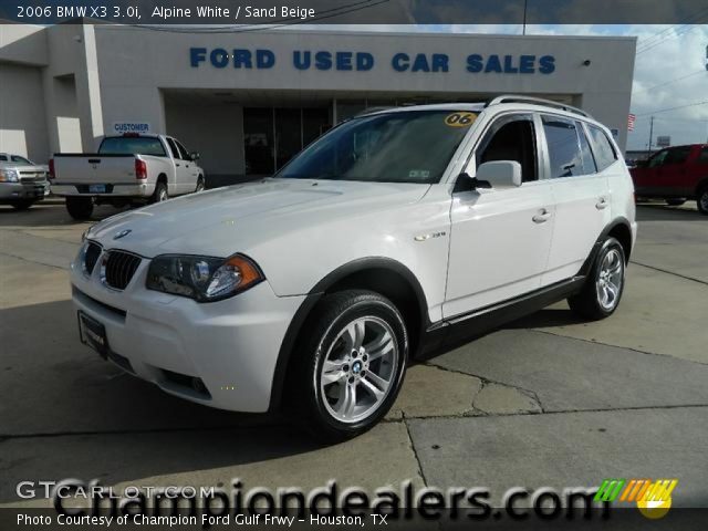 2006 BMW X3 3.0i in Alpine White
