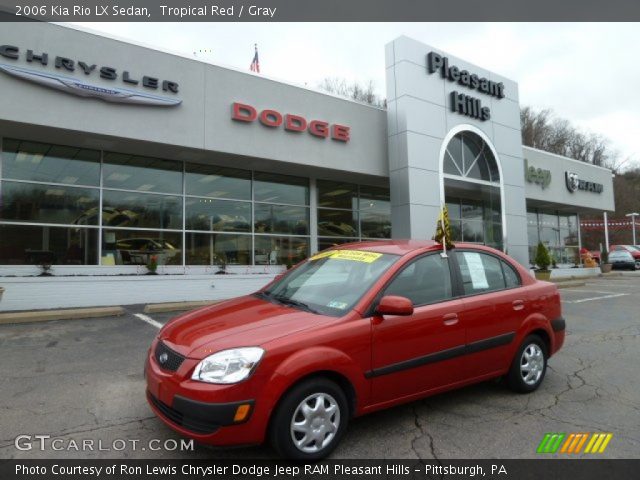 2006 Kia Rio LX Sedan in Tropical Red