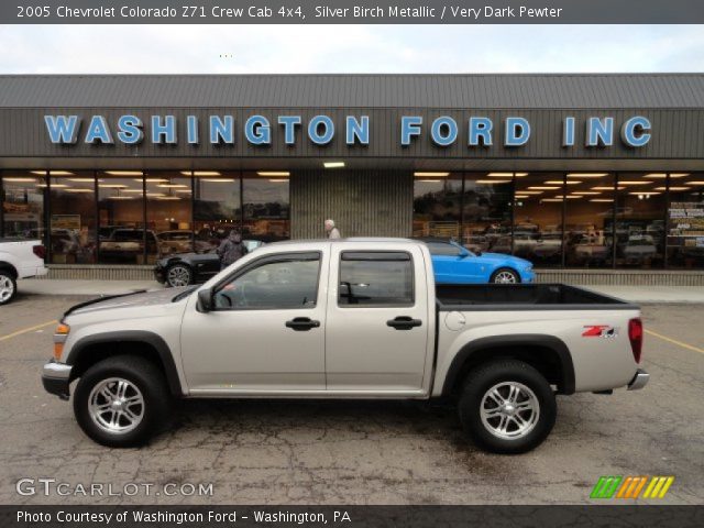 2005 Chevrolet Colorado Z71 Crew Cab 4x4 in Silver Birch Metallic
