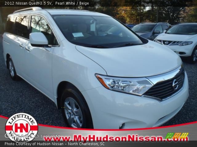 2012 Nissan Quest 3.5 SV in Pearl White