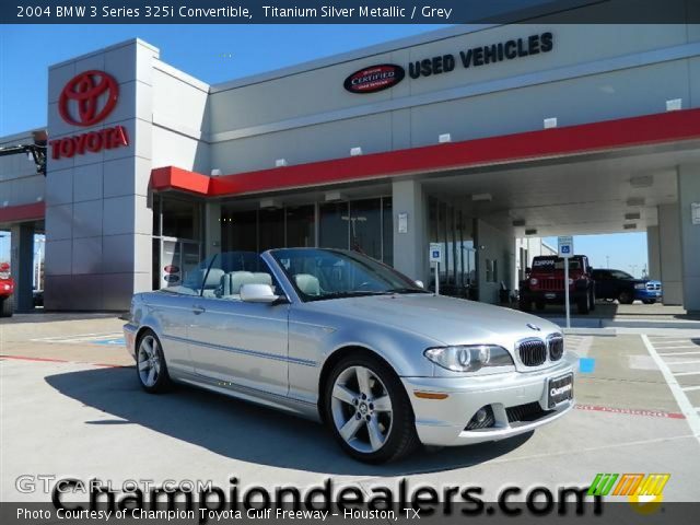 2004 BMW 3 Series 325i Convertible in Titanium Silver Metallic