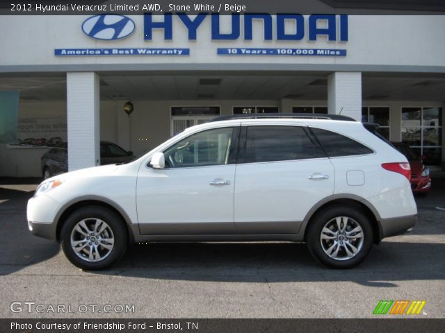2012 Hyundai Veracruz Limited AWD in Stone White