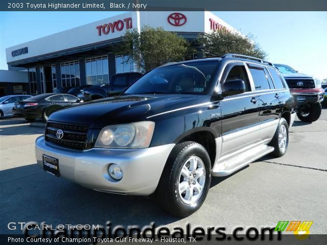 2003 Toyota Highlander Limited in Black