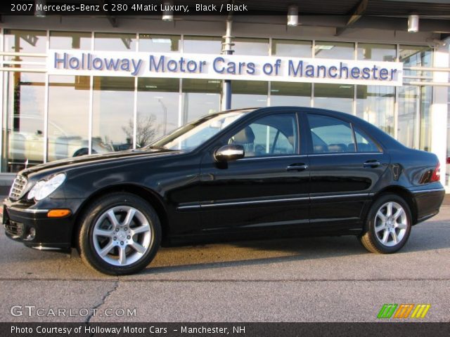 2007 Mercedes-Benz C 280 4Matic Luxury in Black