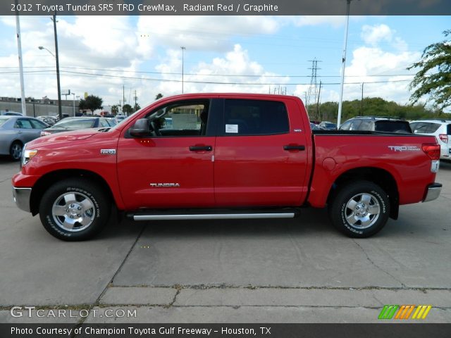 2012 Toyota Tundra SR5 TRD CrewMax in Radiant Red