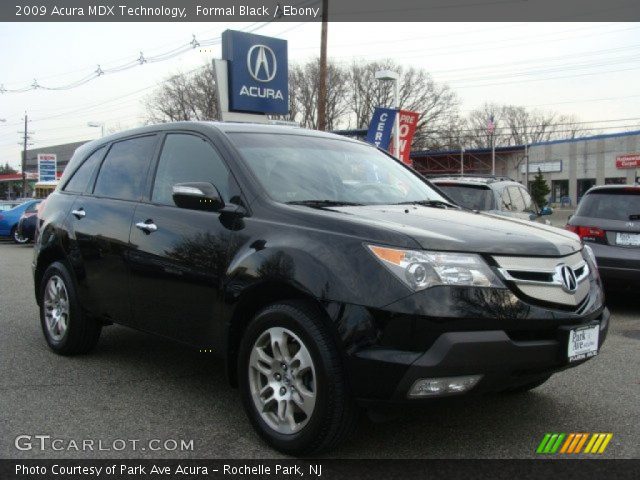 2009 Acura MDX Technology in Formal Black