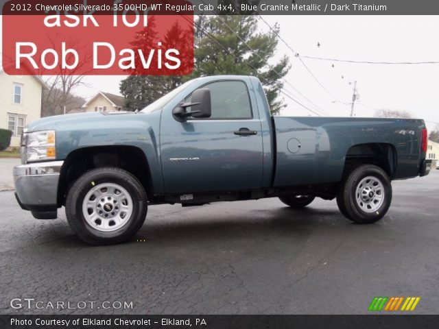 2012 Chevrolet Silverado 3500HD WT Regular Cab 4x4 in Blue Granite Metallic