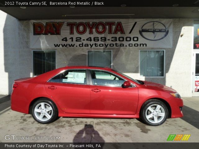 2012 Toyota Camry SE in Barcelona Red Metallic