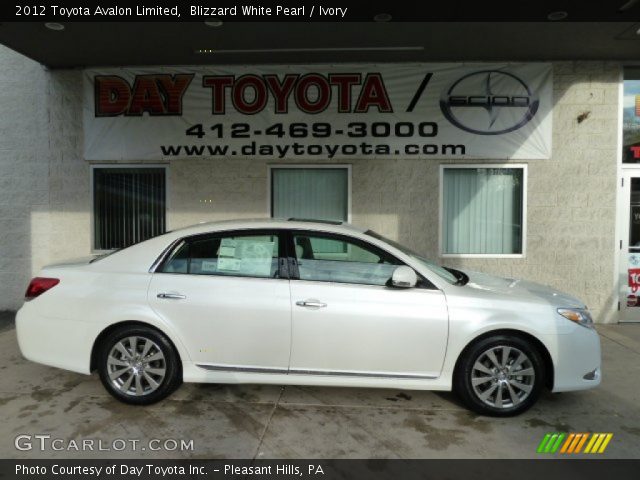 2012 Toyota Avalon Limited in Blizzard White Pearl