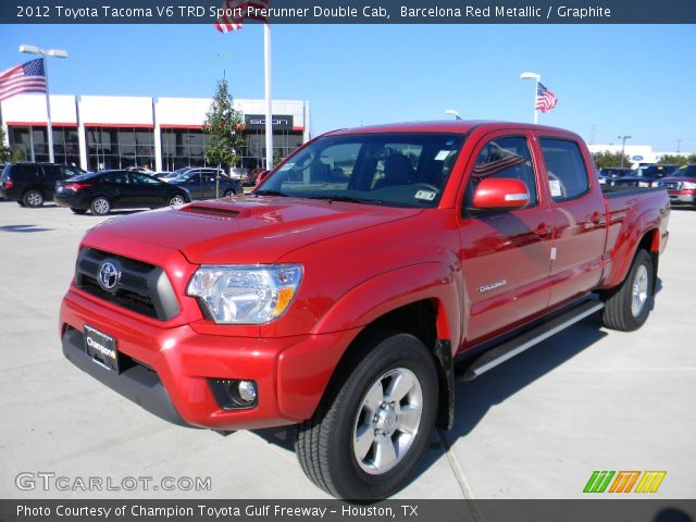 2012 Toyota Tacoma V6 TRD Sport Prerunner Double Cab in Barcelona Red Metallic