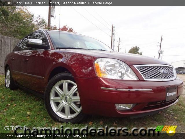 2006 Ford Five Hundred Limited in Merlot Metallic