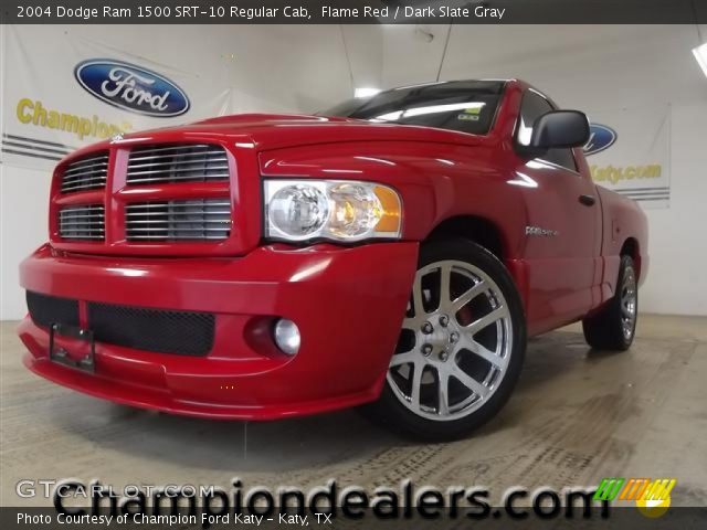 2004 Dodge Ram 1500 SRT-10 Regular Cab in Flame Red