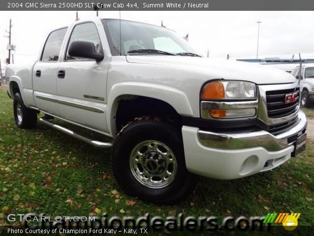 2004 GMC Sierra 2500HD SLT Crew Cab 4x4 in Summit White