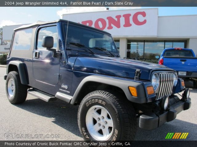 2004 Jeep Wrangler Unlimited 4x4 in Patriot Blue Pearl