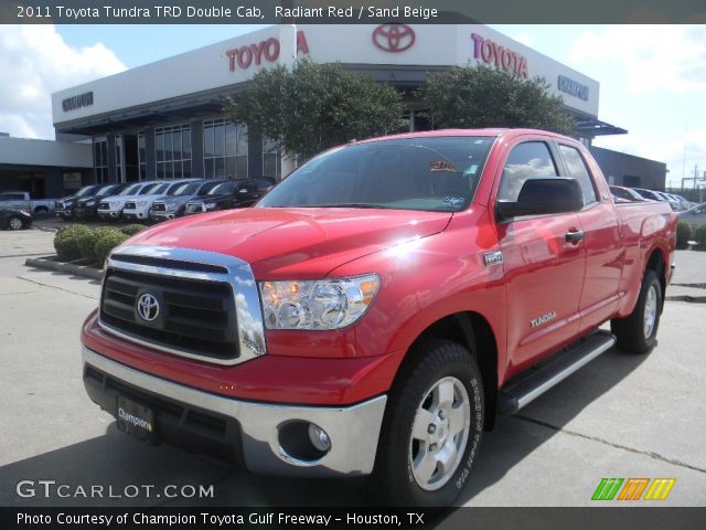 2011 Toyota Tundra TRD Double Cab in Radiant Red