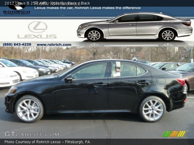 2012 Lexus IS 250 AWD in Obsidian Black