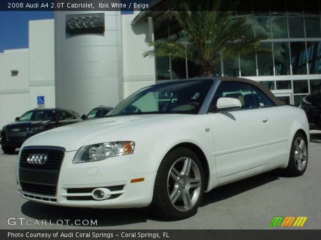 2008 Audi A4 2.0T Cabriolet in Ibis White