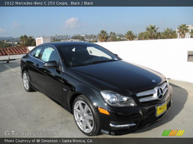 2012 Mercedes-Benz C 250 Coupe in Black