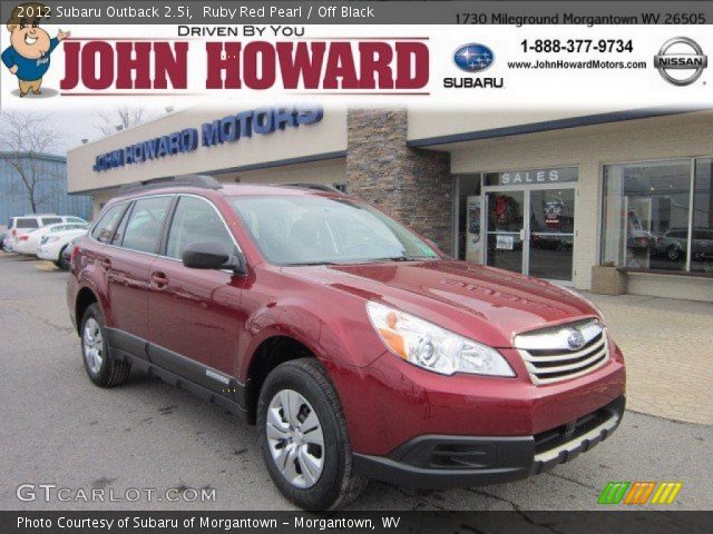 2012 Subaru Outback 2.5i in Ruby Red Pearl