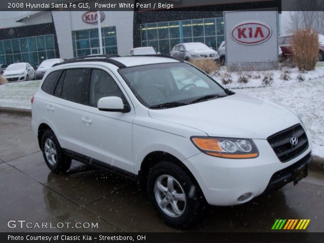 2008 Hyundai Santa Fe GLS in Powder White Pearl