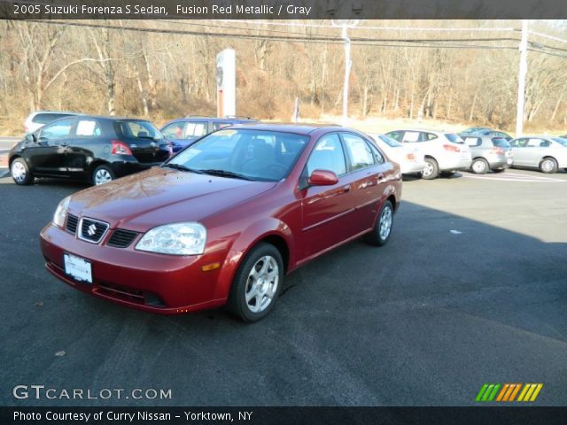 2005 Suzuki Forenza S Sedan in Fusion Red Metallic