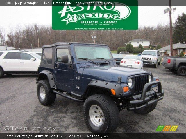 2005 Jeep Wrangler X 4x4 in Patriot Blue Pearl