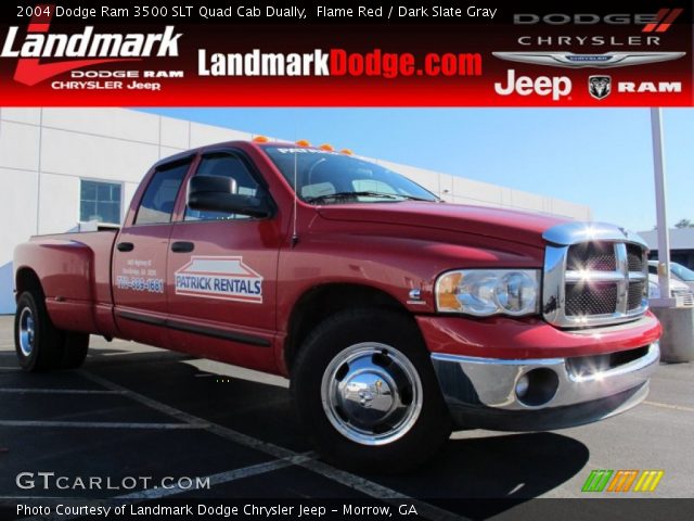 2004 Dodge Ram 3500 SLT Quad Cab Dually in Flame Red