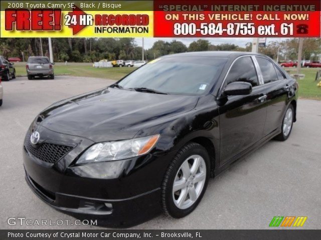 2008 Toyota Camry SE in Black
