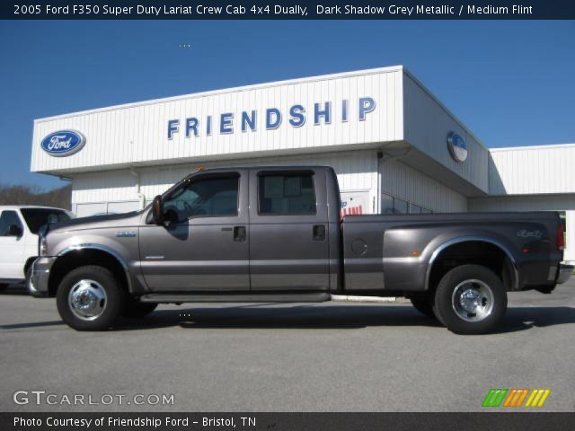 2005 Ford F350 Super Duty Lariat Crew Cab 4x4 Dually in Dark Shadow Grey Metallic