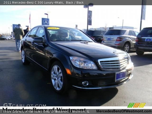 2011 Mercedes-Benz C 300 Luxury 4Matic in Black
