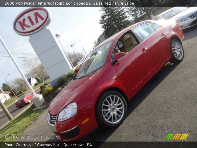 2008 Volkswagen Jetta Wolfsburg Edition Sedan in Salsa Red