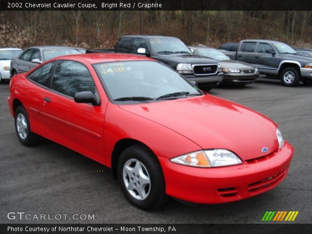 2002 Chevrolet Cavalier Coupe in Bright Red