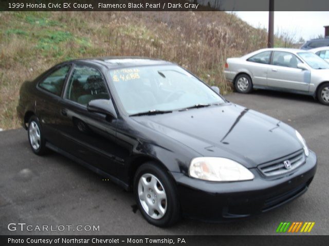 1999 Honda Civic EX Coupe in Flamenco Black Pearl