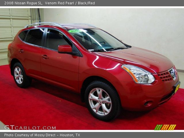 2008 Nissan Rogue SL in Venom Red Pearl