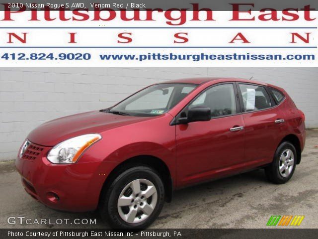 2010 Nissan Rogue S AWD in Venom Red
