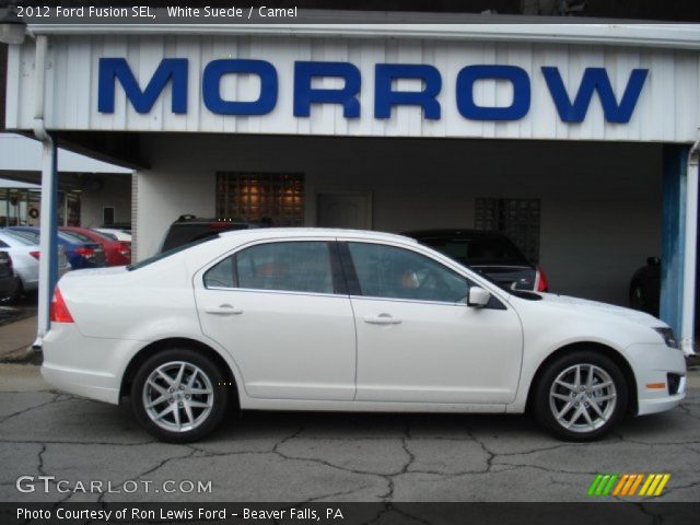 2012 Ford Fusion SEL in White Suede