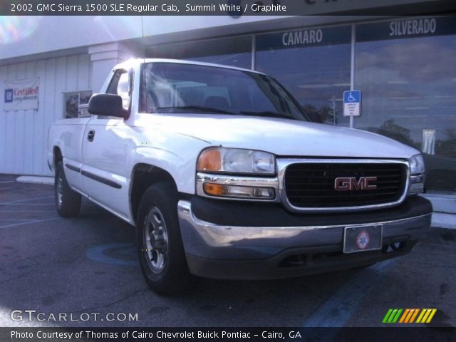 2002 GMC Sierra 1500 SLE Regular Cab in Summit White