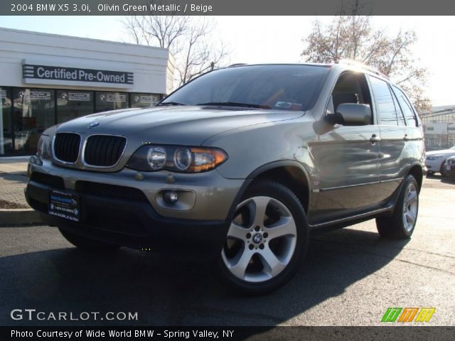 2004 BMW X5 3.0i in Olivin Green Metallic