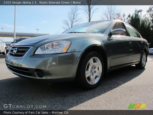 2003 Nissan Altima 2.5 in Mystic Emerald Green