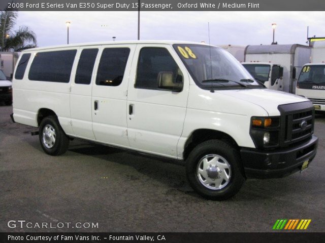 2008 Ford E Series Van E350 Super Duty 15 Passenger in Oxford White
