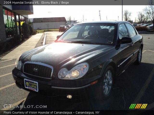 2004 Hyundai Sonata V6 in Ebony Black